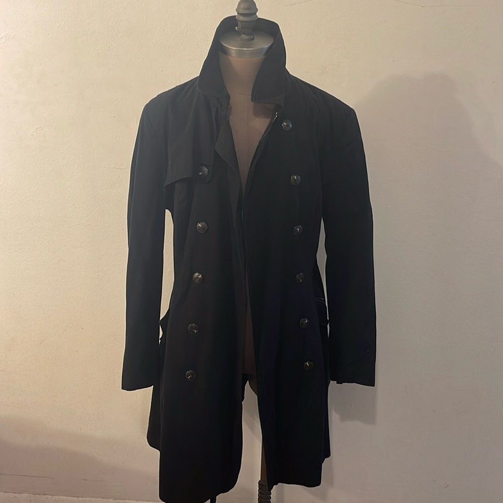 Asos military style, tie waist, black jacket